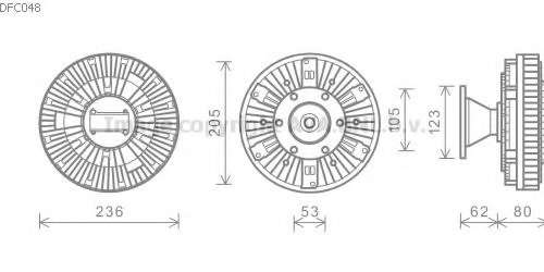 Сцепление, вентилятор радиатора