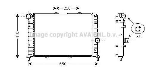 Радиатор, охлаждение двигателя