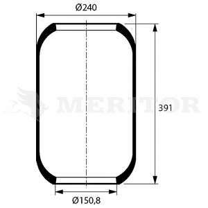 Кожух пневматической рессоры