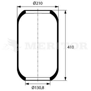 Кожух пневматической рессоры