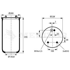 Кожух пневматической рессоры