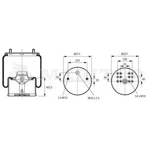 Кожух пневматической рессоры