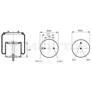 Кожух пневматической рессоры