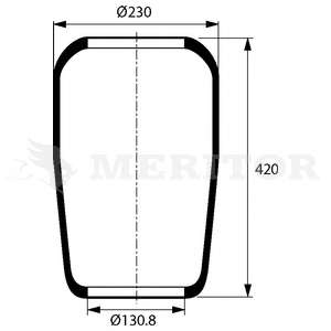 Кожух пневматической рессоры