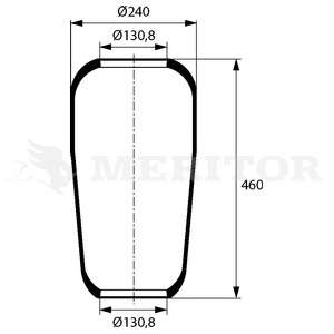 Кожух пневматической рессоры