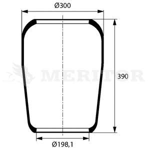 Кожух пневматической рессоры