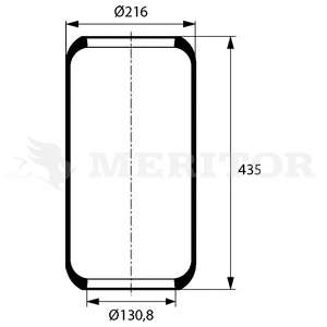 Кожух пневматической рессоры