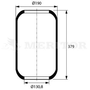 Кожух пневматической рессоры