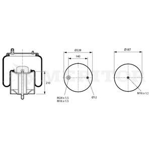 Кожух пневматической рессоры