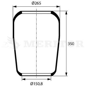 Кожух пневматической рессоры