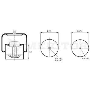 Кожух пневматической рессоры