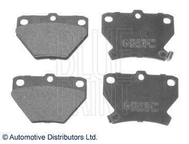 Колодки гальмівні (задні) Toyota Corolla 01-08/Prius 00-09/Yaris/Celica 99-05