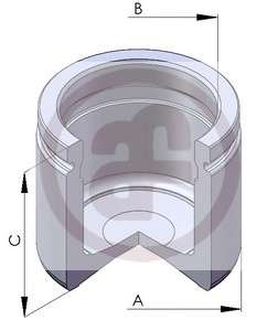 Поршенек суппорта перед Sprinter/Vito/W211/LT II 60x58,15