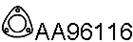 Прокладка, труба выхлопного газа