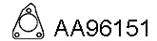 Прокладка, труба выхлопного газа