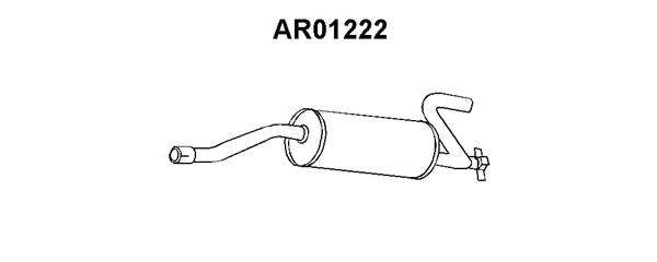 Глушитель выхлопных газов конечный