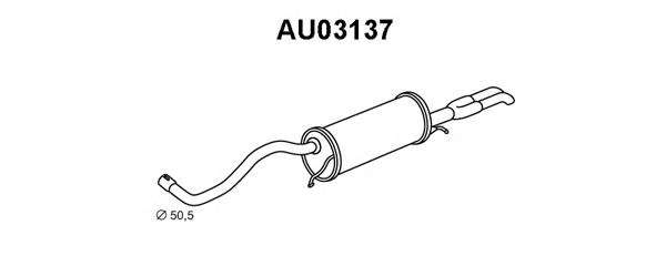 Глушитель выхлопных газов конечный