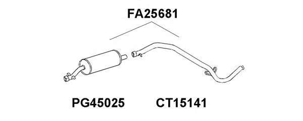 Глушитель выхлопных газов конечный