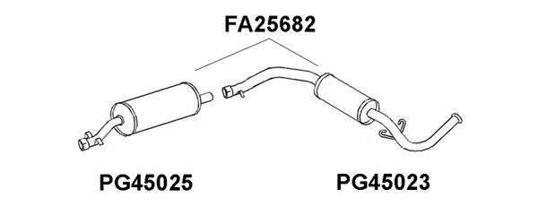 Глушитель выхлопных газов конечный
