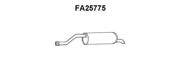 Глушитель выхлопных газов конечный