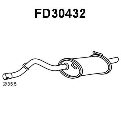 Глушитель выхлопных газов конечный