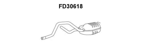 Средний глушитель выхлопных газов