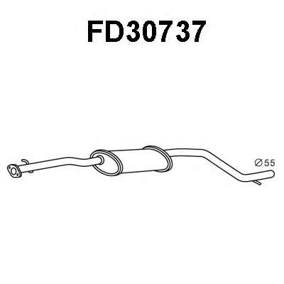 Предглушитель выхлопных газов