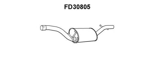 Средний глушитель выхлопных газов