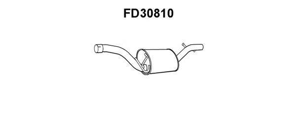 Средний глушитель выхлопных газов