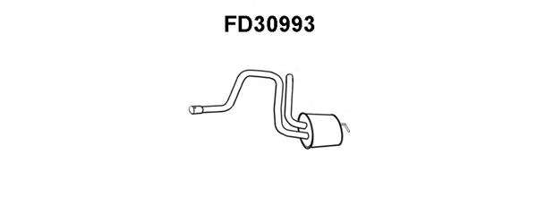 Средний глушитель выхлопных газов