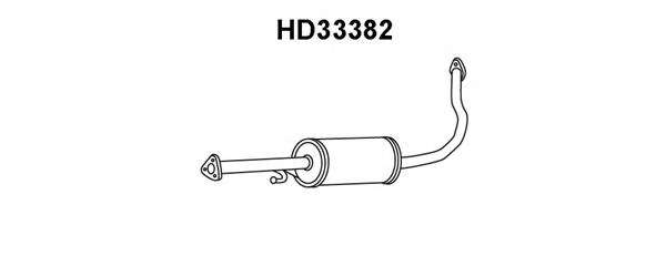 Средний глушитель выхлопных газов