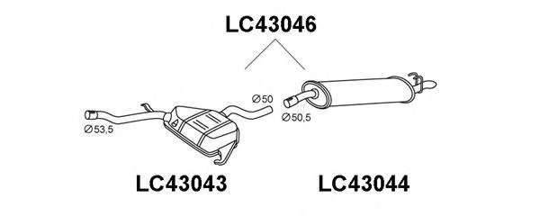 Глушитель выхлопных газов конечный