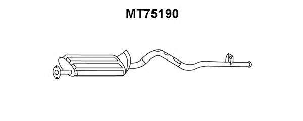 Глушитель выхлопных газов конечный