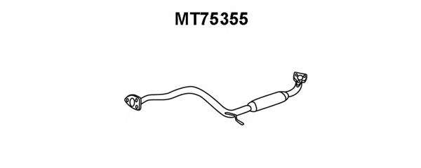 Средний глушитель выхлопных газов