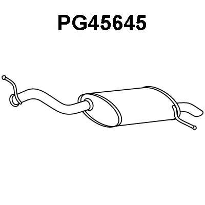 Глушитель выхлопных газов конечный