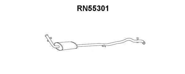 Средний глушитель выхлопных газов