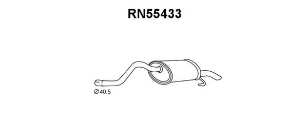 Глушитель выхлопных газов конечный