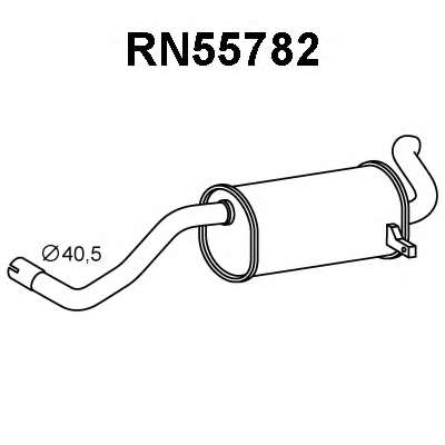 Глушитель выхлопных газов конечный
