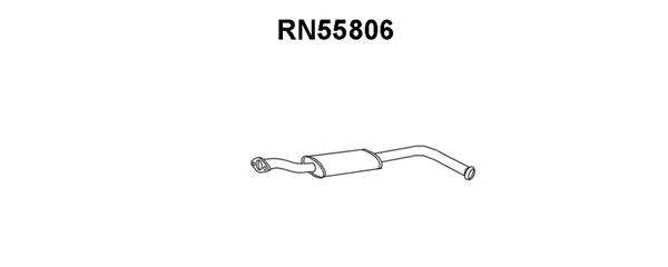 Средний глушитель выхлопных газов