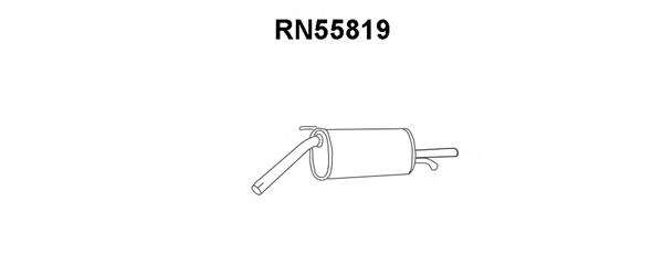 Глушитель выхлопных газов конечный