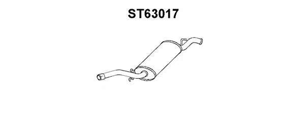 Глушитель выхлопных газов конечный