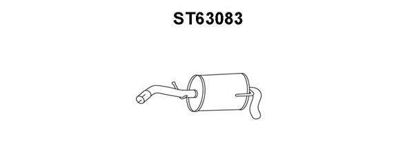 Глушитель выхлопных газов конечный
