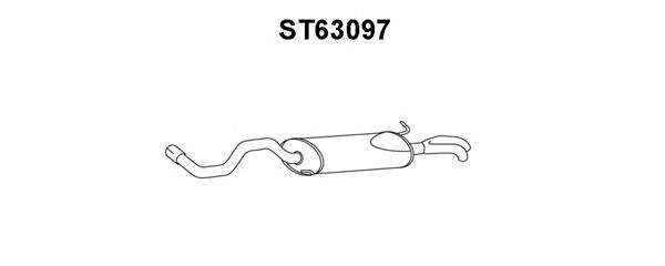 Глушитель выхлопных газов конечный