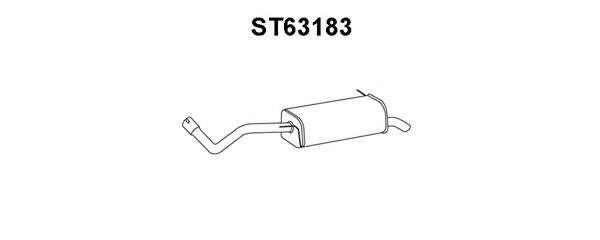 Глушитель выхлопных газов конечный