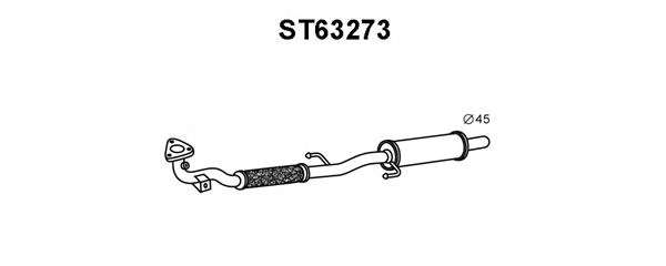 Предглушитель выхлопных газов