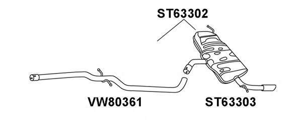Глушитель выхлопных газов конечный