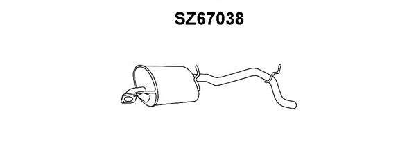 Глушитель выхлопных газов конечный