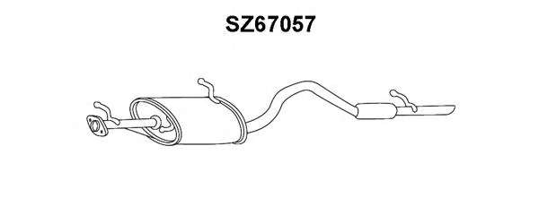 Глушитель выхлопных газов конечный