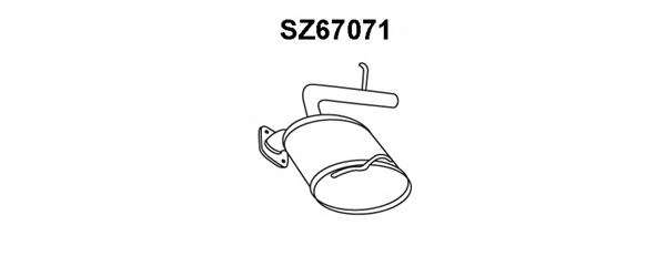 Глушитель выхлопных газов конечный