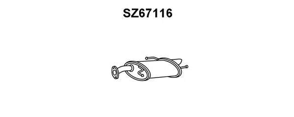 Глушитель выхлопных газов конечный